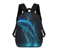 sinyumoney Glowing Ocean Whales Mochila Escolar Infantil De Moda Informal Mochilas Infantiles Impresas En 3D Mochila Grande Para Niño 17inch