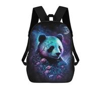 sinyumoney Glowing Panda with Flowers Mochila Escolar Infantil De 17 Pulgadas Con Estampado 3D, Mochila Moderna Para Niños, Mochilas De Viaje, Bolsas Para Libros, Mochila Escolar Infantil