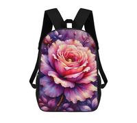 sinyumoney Glowing Rose Art Print Mochila Ligera Informal Para El Día A Día, Mochila Escolar Para Adolescentes, Chicas, Chicos, Mujeres Y Hombres 17inch