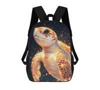 sinyumoney Glowing Sea Turtle Mochila Escolar Impresa En 3D Mochilas Informales Para Niños Mochila Escolar Impresa En 3D Para Niños De Primaria Y Secundaria 17inch