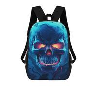 sinyumoney Glowing Skull Artwork Mochila Grande Para Portátil Resistente Al Agua Para La Escuela - Perfecta Para Viajes, Trabajo Y Uso Diario 17inch