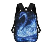 sinyumoney Glowing Swan Mochila De Moda Para Papelería, Impermeable, Informal, Para Hombres, Mujeres Y Adolescentes 17inch