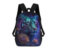 sinyumoney Glowing Tiger Fantasy Artwork Mochila De Negocios Para Portátil, Mochila Unisex Informal Para Niñas, Niños Y Adolescentes 17inch