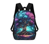sinyumoney Glowing Tree of Life Mochilas Para Niños Y Estudiantes, Mochilas Escolares Impresas En 3D, Mochilas Para Estudiantes De Primaria Y Secundaria, Mochilas Para Niños Y Niñas 17inch
