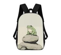 sinyumoney Glum Frog Japanese Art Mochila Escolar Resistente Al Agua, Mochila De Negocios Para Hombres, Mujeres Y Adolescentes 17inch