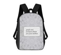 sinyumoney Goals Not Written Down Mochila Escolar, Mochila Para Portátil, Mochila Para Adolescentes, Niñas, Niños, Mujeres Y Hombres 17inch