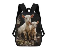 sinyumoney Goat Baby Goats Farm Mochilas Informales Para Niños, Mochila Escolar Para Adolescentes, Niñas Y Niños, Mochilas Para Libros 17inch