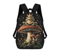 sinyumoney Goblincore - Frog Kind on Mochilas Escolares Impresas En 3D, Mochila Escolar Informal Para Niños, Mochila Escolar De Moda Para Estudiantes De Secundaria 17inch