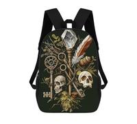 sinyumoney Goblincore Mystical Keys And Skulls Mochila Escolar Infantil, Mochilas Impresas En 3D, Mochilas Escolares De Moda Para Niños De Primaria Y Secundaria 17inch