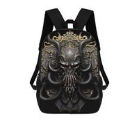 sinyumoney God Cthulhu Art Deco Mochila Escolar Infantil De 17 Pulgadas, Mochila Escolar Impresa En 3D Para Niños De Primaria Y Secundaria