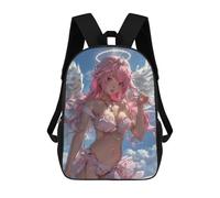 sinyumoney Godly Angel Anime Girl Mochila Escolar Impresa En 3D 17inch Mochilas De Moda Para Niños, Mochilas Escolares Para Niños De Primaria Y Secundaria