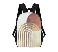 sinyumoney Gold And Silver Art 5 Mochila Escolar De Moda, Mochila De Papelería Impermeable, Mochilas Informales Para Adolescentes, Niños, Mujeres Y Hombres 17inch