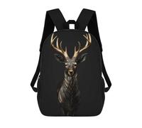 sinyumoney Gold Dark Antelope Mochilas Para Niños Y Estudiantes, Mochilas Escolares Impresas En 3D, Mochilas Para Estudiantes De Primaria Y Secundaria Para Niños Y Niñas 17inch