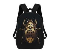 sinyumoney Gold Dark Bug Insect Mochila Escolar Infantil Impresa En 3D Para Niños, Mochilas De Viaje De Alta Capacidad, Bolsas Para Libros, Mochila Escolar Infantil 17inch