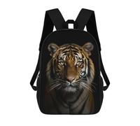 sinyumoney Gold Dark Tiger Mochila Infantil, Mochila Escolar De Gran Capacidad Para Estudiantes, Mochila Para Libros, Mochila Para Niños, Niñas, Adultos Y Adolescentes 17inch