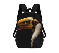 sinyumoney Gold Toucan Bird Mochila Escolar Resistente Al Agua, Mochila De Viaje, Bolsa Para Computadora Para La Escuela/trabajo/viajes 17inch