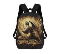sinyumoney Gold X Angel Prayer Mochila Escolar Mochilas Escolares Para Niñas Y Niños Mochila Con Bolsillo Mochila Escolar De Moda Mochila Infantil 17inch