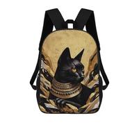 sinyumoney Gold X Black Cat Mochilas Infantiles Mochila Escolar Mochila Impresa En 3D Para Niños Mochilas De Viaje Bolsas Para Libros Mochila Escolar Para Niños 17inch