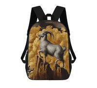 sinyumoney Gold X Goat Mochilas Para Niños Mochilas Escolares Mochila Escolar Para Niños Impresa En 3D Mochilas De Viaje De Moda Para Niños De Primaria Y Secundaria 17inch