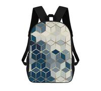 sinyumoney Golden And Colorful A Mochilas Para Niños Mochila Escolar Mochila Escolar Impresa En 3D Para Niños Estudiantes De Primaria Y Secundaria 17inch