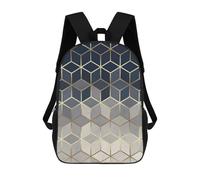 sinyumoney Golden And Colorful B Mochila Infantil, Mochila Escolar Impresa En 3D, Mochila Para Niños Y Niñas, Mochila Escolar Ajustable Para La Escuela Primaria 17inch