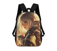 sinyumoney Golden Armor with Cats Mochilas Impresas En 3D Para Niños 17inch Mochilas De Moda Informales Para El Día A Día, Bolsas De Viaje, Mochilas Informales Para Exteriores Para Niños Y Niñas