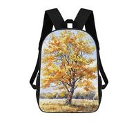 sinyumoney Golden Autumn Majesty Mochila Escolar Infantil Con Impresión 3D, Mochila Escolar Informal Para Niños De Primaria Y Secundaria 17inch