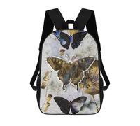 sinyumoney Golden Butterfly Effect Mochila Escolar Infantil Impresa En 3D Para Niños, Mochilas De Viaje De Alta Capacidad, Bolsas Para Libros, Mochila Escolar Infantil 17inch