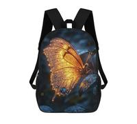 sinyumoney Golden Butterfly Mochilas Escolares Impresas En 3D, Mochila Escolar Informal Para Niños, Mochila Escolar De Moda Para Estudiantes De Secundaria 17inch