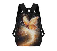 sinyumoney Golden Butterfly with Sparkling Trail 17inch Mochila Escolar Impresa En 3D Para Niños, Mochila Escolar Informal De Moda, Mochilas De Viaje Para Niños Y Estudiantes.