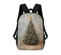 sinyumoney Golden Christmas Tree Mochila Escolar Para Niños, Mochila Escolar De Gran Capacidad Para Niños, Mochila Escolar 3D, Regalos Para Niños 17inch