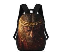 sinyumoney Golden Crown of Thorns Mochilas Infantiles Mochila Escolar Impresa En 3D Para Niños Mochilas De Viaje Bolsas Para Libros Para Niños 17inch Mochila Escolar