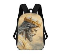 sinyumoney Golden Crowned Majesty Mochilas Escolares Para La Escuela Secundaria, Preparatoria, Universidad Y Viajes Para Niños/niñas/adolescentes 17inch