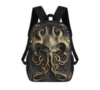 sinyumoney Golden Cthulhu Monarch Mochila Escolar Infantil De 17 Pulgadas Con Estampado 3D De Películas De Anime Para Niños, Mochila De Viaje, Mochila Escolar Infantil