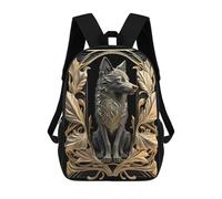 sinyumoney Golden Dog The Good Boy Mochila Escolar Mochila De Día Mochila De Negocios Mochila Impermeable Para Libros Para Niños/Niñas/Adolescentes 17inch