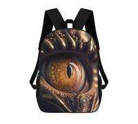 sinyumoney Golden Dragon Eye Artwork Mochila Escolar Infantil Impresa En 3D Para Niños, Mochilas De Viaje, Bolsas Para Libros, Mochila Escolar Infantil 17inch