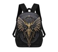 sinyumoney Golden Dragon Sovereign Mochilas Infantiles Mochila Escolar Impresa En 3D Para Niños Mochilas De Viaje Bolsas Para Libros Para Niños 17inch Mochila Escolar