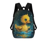 sinyumoney Golden Duckling in Water -1 Mochilas Escolares, De Viaje Y Universitarias Para Hombres, Mujeres Y Adolescentes 17inch