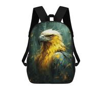 sinyumoney Golden Eagle Art Print-1 Mochila Escolar Infantil De 17 Pulgadas Con Estampado 3D, Mochila Moderna Para Niños, Mochilas De Viaje, Bolsas Para Libros, Mochila Escolar Infantil