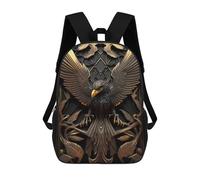 sinyumoney Golden Eagle Artwork Mochila Escolar Para Niñas Y Niños, Mochilas De Gran Capacidad, Mochilas Ligeras Para Niños Y Estudiantes 17inch