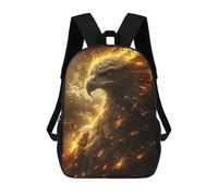 sinyumoney Golden Eagle Mochila Escolar, Mochila De Viaje Resistente Al Agua, Mochila Para Computadora Para Niñas, Niños Y Adolescentes 17inch