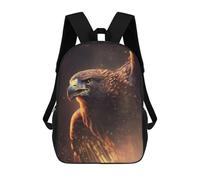 sinyumoney Golden Eagle Portrait-4 Mochila Escolar Infantil Impresa En 3D Para Niños, Mochila De Viaje De Alta Capacidad, Bolsas Para Libros, Mochila Escolar Infantil 17inch