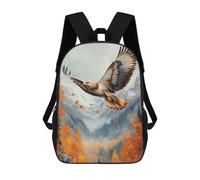 sinyumoney Golden Eagle Soaring Mochila Escolar Para Niños Mochila Escolar Impresa En 3D Mochila Escolar De Moda Para Niños De Primaria Y Secundaria 17inch