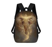 sinyumoney Golden Elephant Spirit Mochila Escolar Infantil Impresa En 3D Para Niños, Mochila De Viaje De Alta Capacidad, Mochilas Para Libros De 17 Pulgadas Para Niños