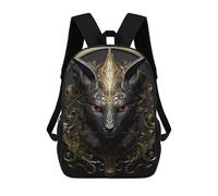 sinyumoney Golden Feline Majesty Mochila Escolar Infantil Impresa En 3D Para Niños, Mochila De Viaje De Alta Capacidad, Mochilas Para Libros De 17 Pulgadas Para Niños