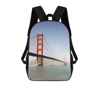sinyumoney Golden Gate Bridge Mochila Infantil Con Impresión 3D, Mochila Escolar Para Niños, Mochila Informal Divertida Para Niños Y Adolescentes 17inch