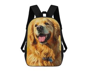 sinyumoney Golden Glow Dog Mochila Escolar Infantil Impresa En 3D Para Niños, Mochilas De Viaje, Bolsas Para Libros, Mochila Escolar Infantil 17inch
