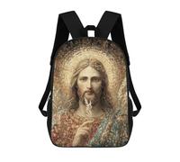 sinyumoney Golden Halo Portrait Art Print Mochila Escolar, Mochila De Negocios, Mochila Impermeable Para Libros, Para Acampar, Aventuras Al Aire Libre Y Viajes Diarios 17inch