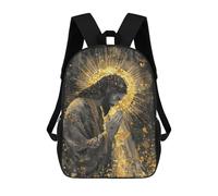 sinyumoney Golden Halo Spiritual Art Print -1 Mochilas Infantiles Impresas En 3D Para Niños. Mochilas De Viaje De Moda Para Niños. Mochila Escolar Para Estudiantes De Primaria Y Secundaria.