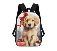 sinyumoney Golden Jolly Xmas Mochila Escolar Infantil Impresa En 3D Para Niños, Mochilas De Viaje, Bolsas Para Libros, Mochila Escolar Infantil 17inch